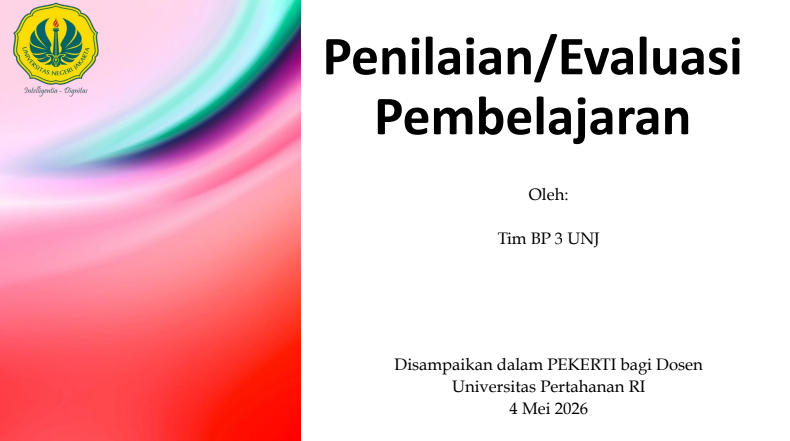 Asesmen dan Evaluasi Pembelajaran
